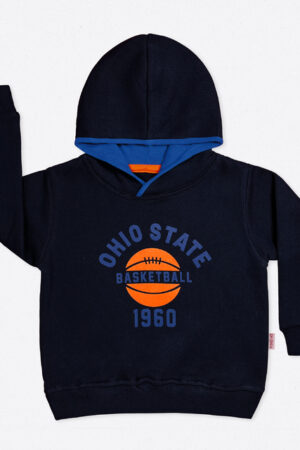 Kids Ohio State Basketball Hoodie – Navy Blue